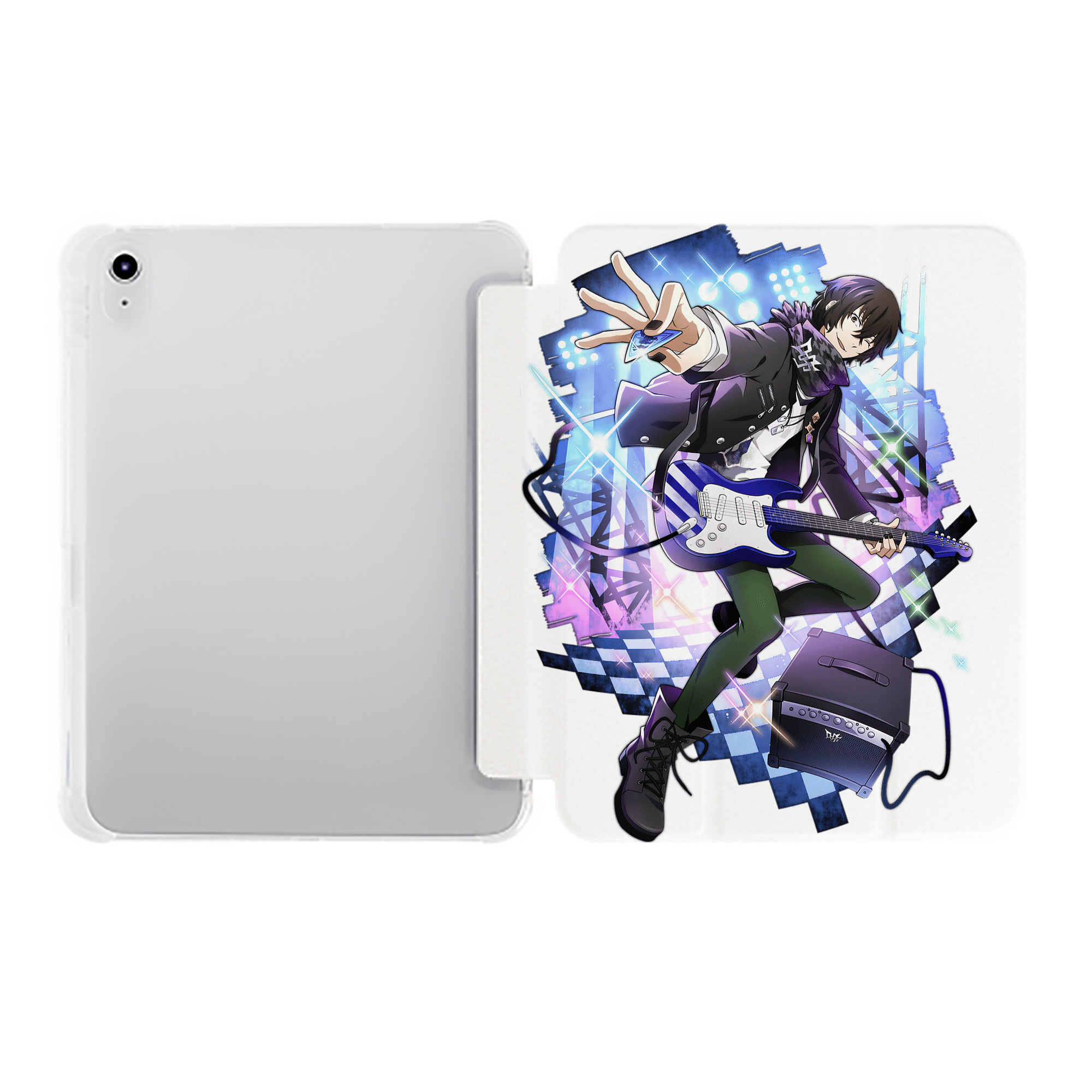 （画像用） 文豪ストレイドッグス Bungo Stray Dogs IPad ケース ペン収納付き 三つ折りスタンド PUレザー×シリコン 対応機種9.5/10.5/10.9インチ